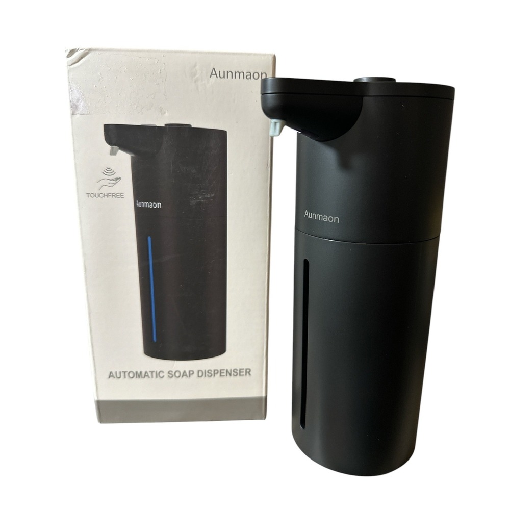 Aunmaon‎ Automatic Soap Dispenser Touchless Matte Black 12.5oz SY-915 NIOB